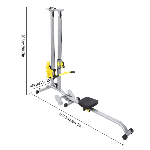 Multifunctional Fitness Rack Heavy Duty Steel Home Gym Strength Training Equipment 220LBS Load Foldable