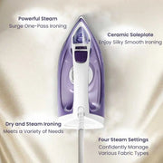 Philips Steam Iron GC1752/38 1700W 220V Iron Ceramic base plate The wire is 1.9 meters long 220ml capacity