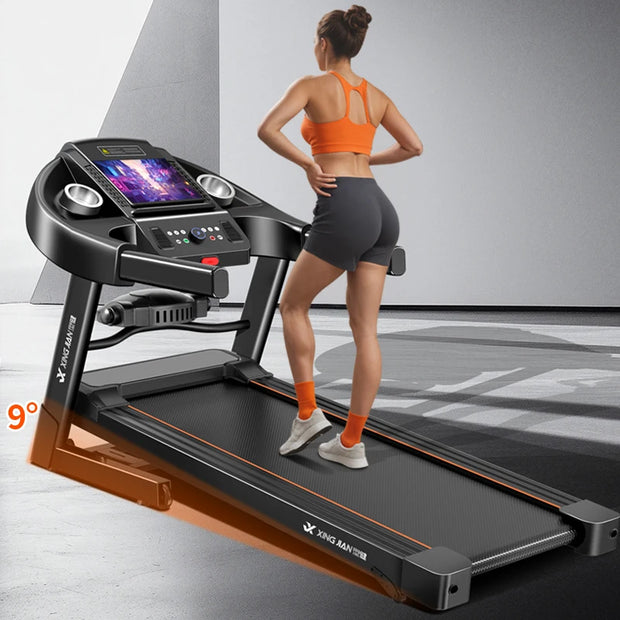 Smart Foldable Electric Walking Treadmill for Home Gym Use Fitness Exercise Running Machine