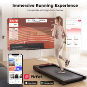 Hot Sale Treadmill 2in1 Treadmills for Home/Office Remote Control LCD Display Adjustable Speed Walking Pad Exercise Machine