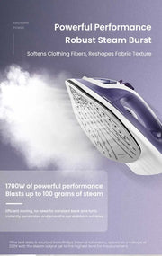 Philips Steam Iron GC1752/38 1700W 220V Iron Ceramic base plate The wire is 1.9 meters long 220ml capacity