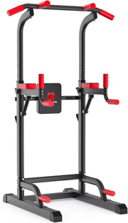 Power Tower Dip Station,Multi-Function Pull Up Adujustable Height Up 85.5" for Home Gym Strength Training Fitness Equipment,400L