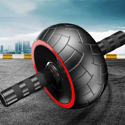 Ergonomic Grip Abdominal Workout Roller Single-wheel Strong Load Bearing Ab Roller Wheel Strengthen Muscle Non-slip