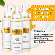 AILKE Vitamin C Skin Care Set, with Lightening Body Lotion, Even Skin Tone Face Cream, Whitening Serum, Brightening Soap