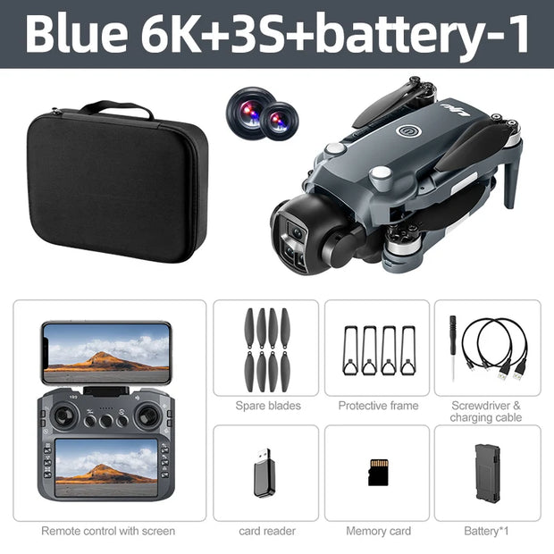 Xiaomi V988 Drone Professional 8K HD Dual Camera Remote control with large screen 5G WIFI FPV Foldable Quadcopter RC Dron Mijia