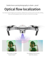 2025 New E88 WIFI FPV Drone Quadcopter With Wide Angle HD 4K Camera Height Hold RC Foldable Quadcopter Drones UAV Gifts Toys