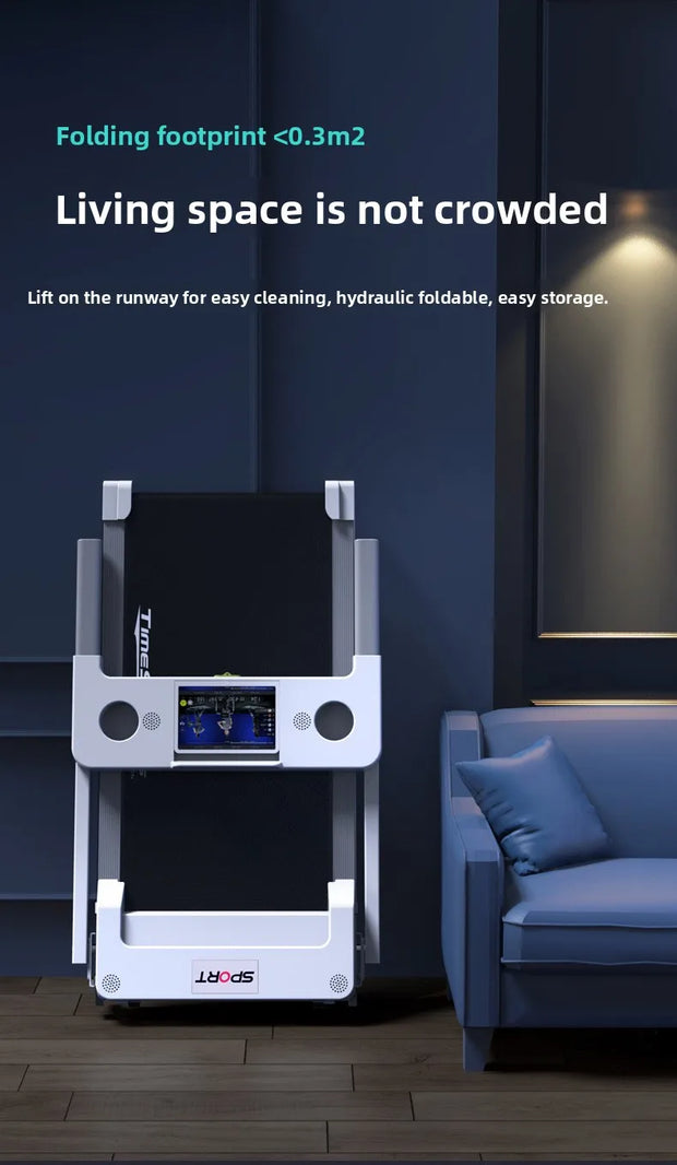 Electric treadmill household small female silent men's gym special family indoor shock absorption folding household model