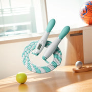 Beaded Jump Rope Skipping Rope with Counter Plastic Segmented Jump Rope Soft Beaded Skipping Rope for Indoor Outdoor