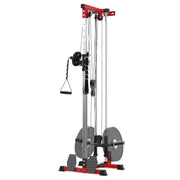 LAT Pulldown Machine,Multi-Functional Cable Machine with High and Low Pulley Station,Row Cable Machine Home Gym with Leg Support