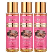 AILKE Organic Carotene Serum Brightening Body Oil, Smooth Skin, Moisturizing, With Vitamin E, Rose Essential Oil, 250ml/ 8.8 oz