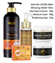 AILKE Collagen Skin Care Range, Clean Stains, Moisturizing, Whitening, Removing Freckle & Spots, Even Skin Tone, For Men & Women