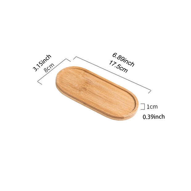 1PCS Tableware Solid Wood Round Dessert Plate Japanese-style Wooden Tray Snack Plate Dried Fruit Plate Wooden Plate