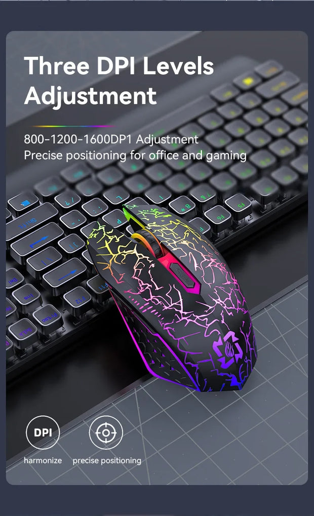 RGB Color 2.4G Wireless Mouse Bluetooth 5.2 Mouse Dual Mode Gaming Mouse Rechargeable Silent Mice For PC Laptop Tablet MacBook