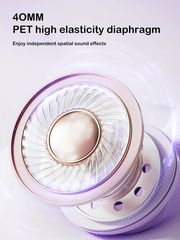 Headset Bluetooth headphones with vibrant RGB lighting effect, high battery life and low latency wireless Bluetooth headphones