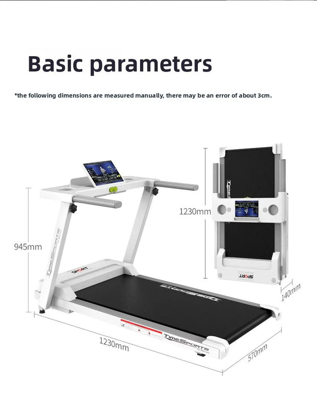 Electric treadmill household small female silent men's gym special family indoor shock absorption folding household model