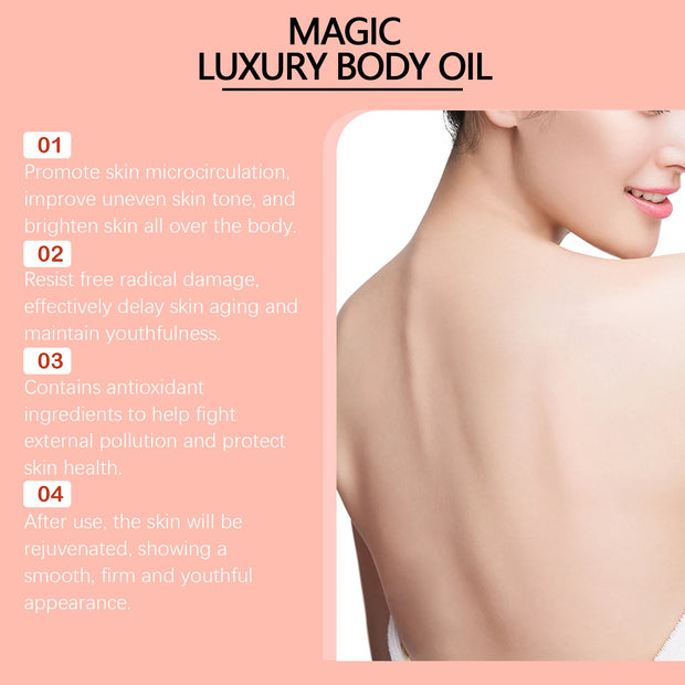 Body Firming Oil Deep Moisturizing Dry Skin Improve Sagging Skin Tightening Chest Thighs Nourishing Magic Luxury Body Care 100ml