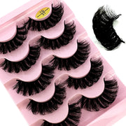 NEW 5pairs Classic Hybrid Volume Lashes New Arrival Wispy D Curl Short Russian Strip Lashes Makeup False Eyelashes