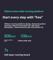 Electric treadmill household small female silent men's gym special family indoor shock absorption folding household model