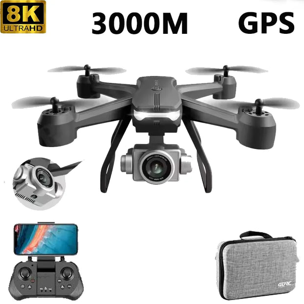 New V14 Drone 8K Profesional 1080P HD Dual Camera WiFi FPV Drones Height Keep RC Quadcopter Helicopter Dron Kids Toys Gift