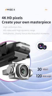 New V14 Drone 8K Profesional 1080P HD Dual Camera WiFi FPV Drones Height Keep RC Quadcopter Helicopter Dron Kids Toys Gift