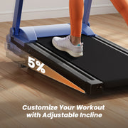 Hot 3.0HP Treadmill with 5% Incline Folding Handles App  Data LCD Screen 300lbs Walkingpad Treadmills for Home Exercise Machine