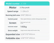 Electric treadmill household small female silent men's gym special family indoor shock absorption folding household model