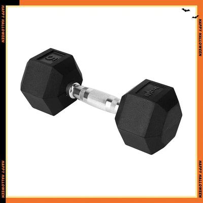 5lb Chrome Plated Hex Hand Weight Non Slip Handle Free Dumbbell for Home Gym Strength Workout Fitness