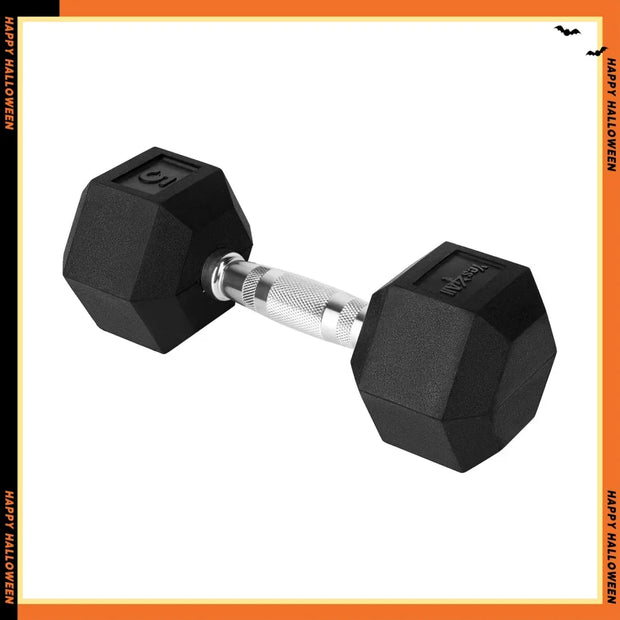 5lb Chrome Plated Hex Hand Weight Non Slip Handle Free Dumbbell for Home Gym Strength Workout Fitness