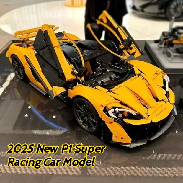 2025 New P1 Super Racing Car Model Building Blocks 1:8 Assembly Set Bricks Technical Toys For Children Christmas Gifts