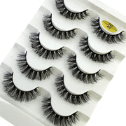 NEW 5pairs Classic Hybrid Volume Lashes New Arrival Wispy D Curl Short Russian Strip Lashes Makeup False Eyelashes