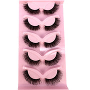 NEW 5pairs Classic Hybrid Volume Lashes New Arrival Wispy D Curl Short Russian Strip Lashes Makeup False Eyelashes