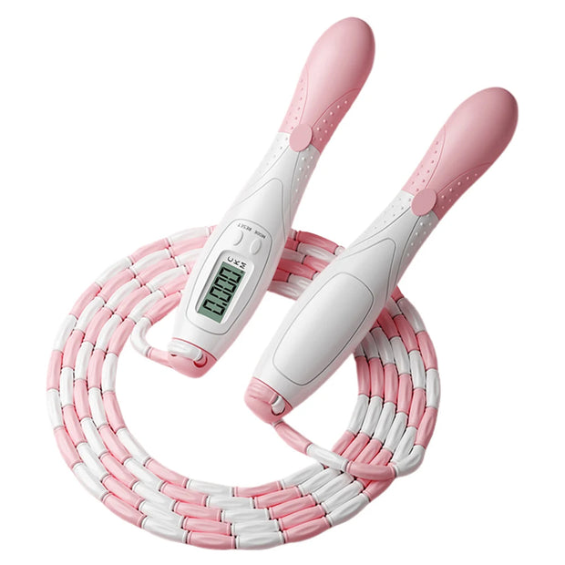 Beaded Jump Rope Skipping Rope with Counter Plastic Segmented Jump Rope Soft Beaded Skipping Rope for Indoor Outdoor