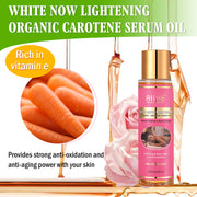 AILKE Organic Carotene Serum Brightening Body Oil, Smooth Skin, Moisturizing, With Vitamin E, Rose Essential Oil, 250ml/ 8.8 oz