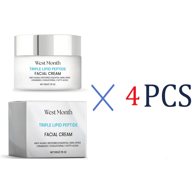 Tripeptide Lipid Facial Cream Ceramide Anti-Aging Tighten Sagging Skin Deeply Moisturize Efficient Nourishmen Coconut Acid 50g