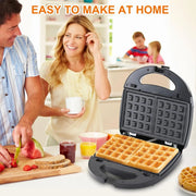 6 in 1 Waffle Iron Set, Panini Press Grill and Electric Sandwich Maker with Removable Non-Stick Plate, Ideal for Cooking Grilled
