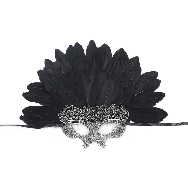 Most Popular Halloween Colorful Feather Mask Carnival Photography Cosplay Costume Perfect Cocktail Headpieces for Women Ladies