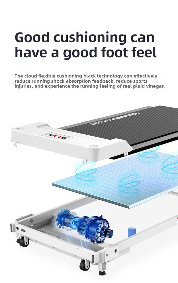 Electric treadmill household small female silent men's gym special family indoor shock absorption folding household model