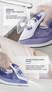 Philips Steam Iron GC1752/38 1700W 220V Iron Ceramic base plate The wire is 1.9 meters long 220ml capacity