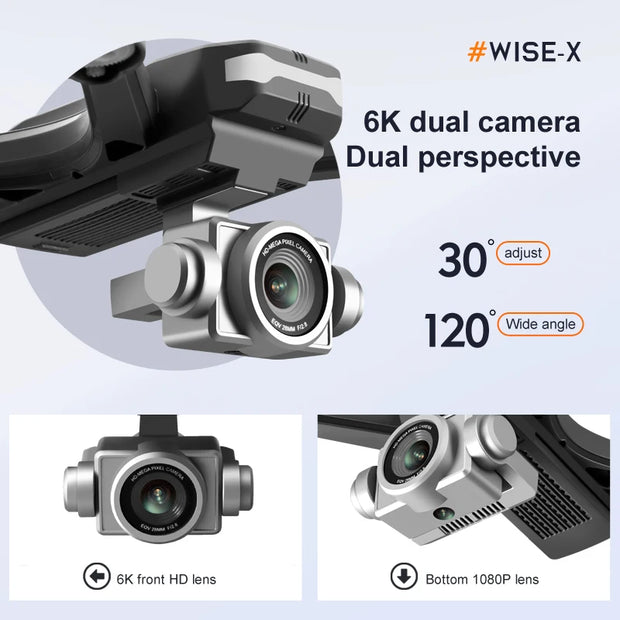 New V14 Drone 8K Profesional 1080P HD Dual Camera WiFi FPV Drones Height Keep RC Quadcopter Helicopter Dron Kids Toys Gift