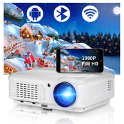 4K 10000 Lumens Android Beamer Projector Outdoors Full HD 1080P 8K Video Dolby Audio Home Theater WiFi Portable Proyector