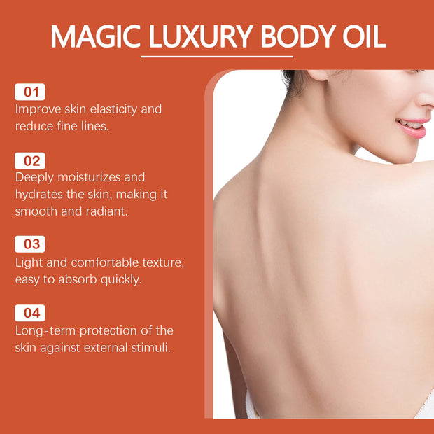 Body Firming Oil Deep Moisturizing Dry Skin Improve Sagging Skin Tightening Chest Thighs Nourishing Magic Luxury Body Care 100ml
