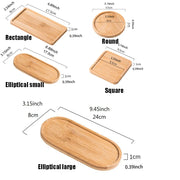 1PCS Tableware Solid Wood Round Dessert Plate Japanese-style Wooden Tray Snack Plate Dried Fruit Plate Wooden Plate