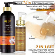 AILKE Collagen Skin Care Range, Clean Stains, Moisturizing, Whitening, Removing Freckle & Spots, Even Skin Tone, For Men & Women