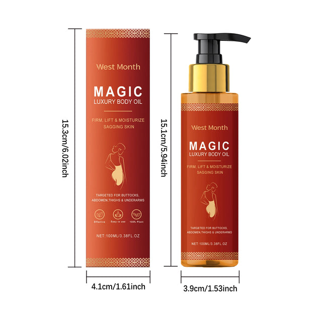 Body Firming Oil Deep Moisturizing Dry Skin Improve Sagging Skin Tightening Chest Thighs Nourishing Magic Luxury Body Care 100ml