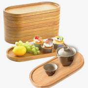 1PCS Tableware Solid Wood Round Dessert Plate Japanese-style Wooden Tray Snack Plate Dried Fruit Plate Wooden Plate