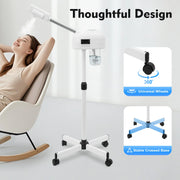 Professional Facial Steamer Machine on Wheels Standing Esthetician Steamer Facial Be Used for Skin Rejuvenation Steamer