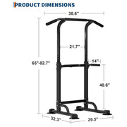 Adjustable Power Tower Pull-Up Rack Dip Station Free Standing Power Tower Station for Adults & Teens Home Office GYM