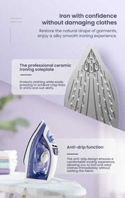 Philips Steam Iron GC1752/38 1700W 220V Iron Ceramic base plate The wire is 1.9 meters long 220ml capacity