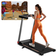 Hot 3.0HP Treadmill with 5% Incline Folding Handles App  Data LCD Screen 300lbs Walkingpad Treadmills for Home Exercise Machine