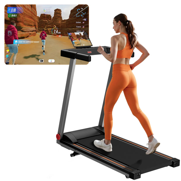 Hot 3.0HP Treadmill with 5% Incline Folding Handles App  Data LCD Screen 300lbs Walkingpad Treadmills for Home Exercise Machine